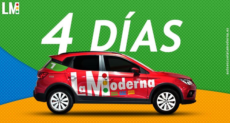 Autoescuela Moderna - Banner carnet de conducir 4 días